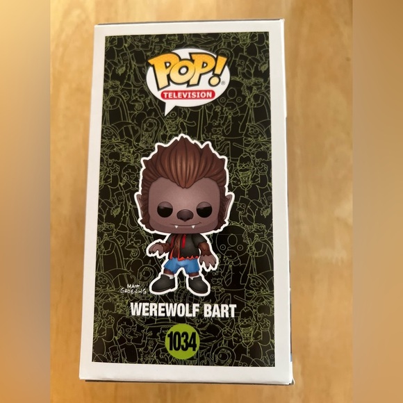 Funko Pop The Simpsons Treehouse of Horror,Werewolf Bart,Vinyl Figure,1034,New - Picture 5 of 6